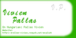 vivien pallas business card